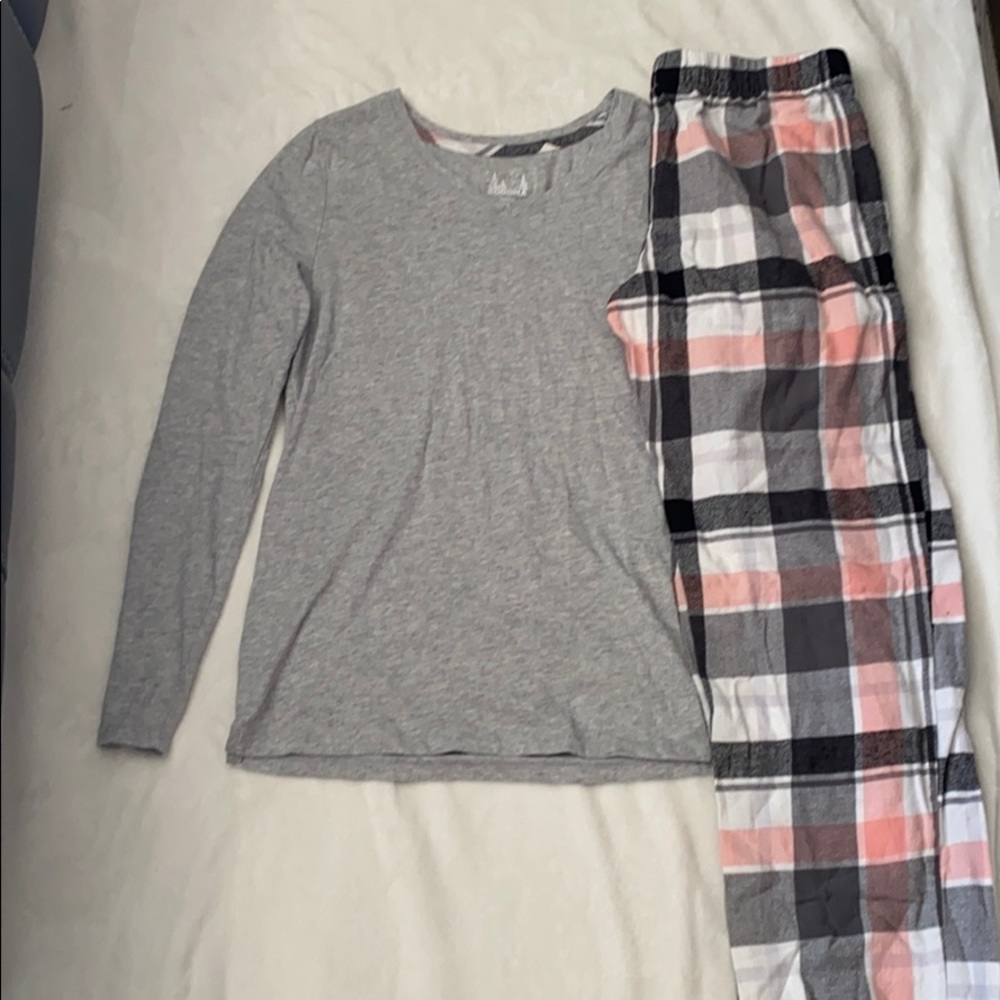 Plaid pajama set!
